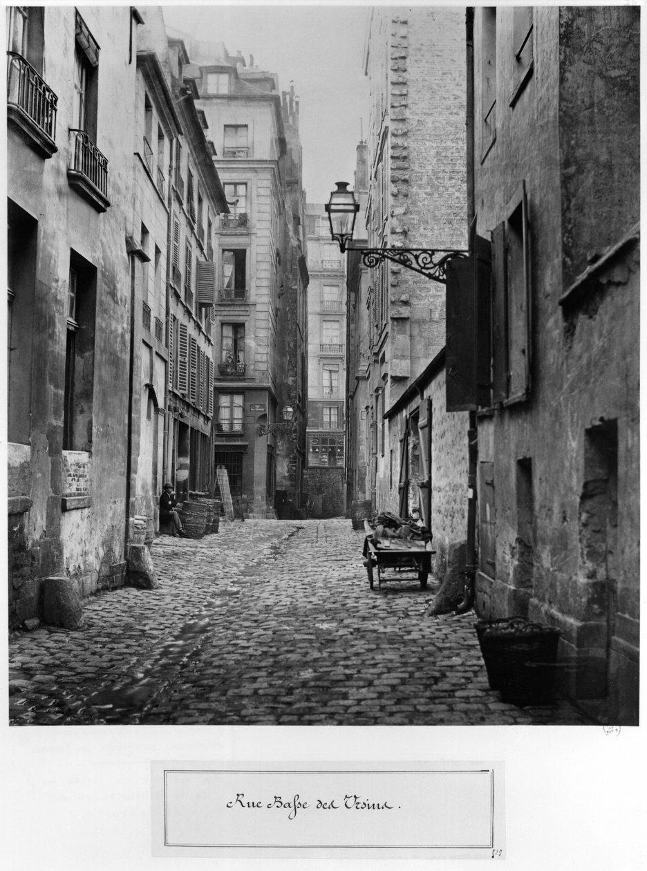 Rue Basse des Ursins，巴黎，1858-78 作者 查尔斯·马维尔