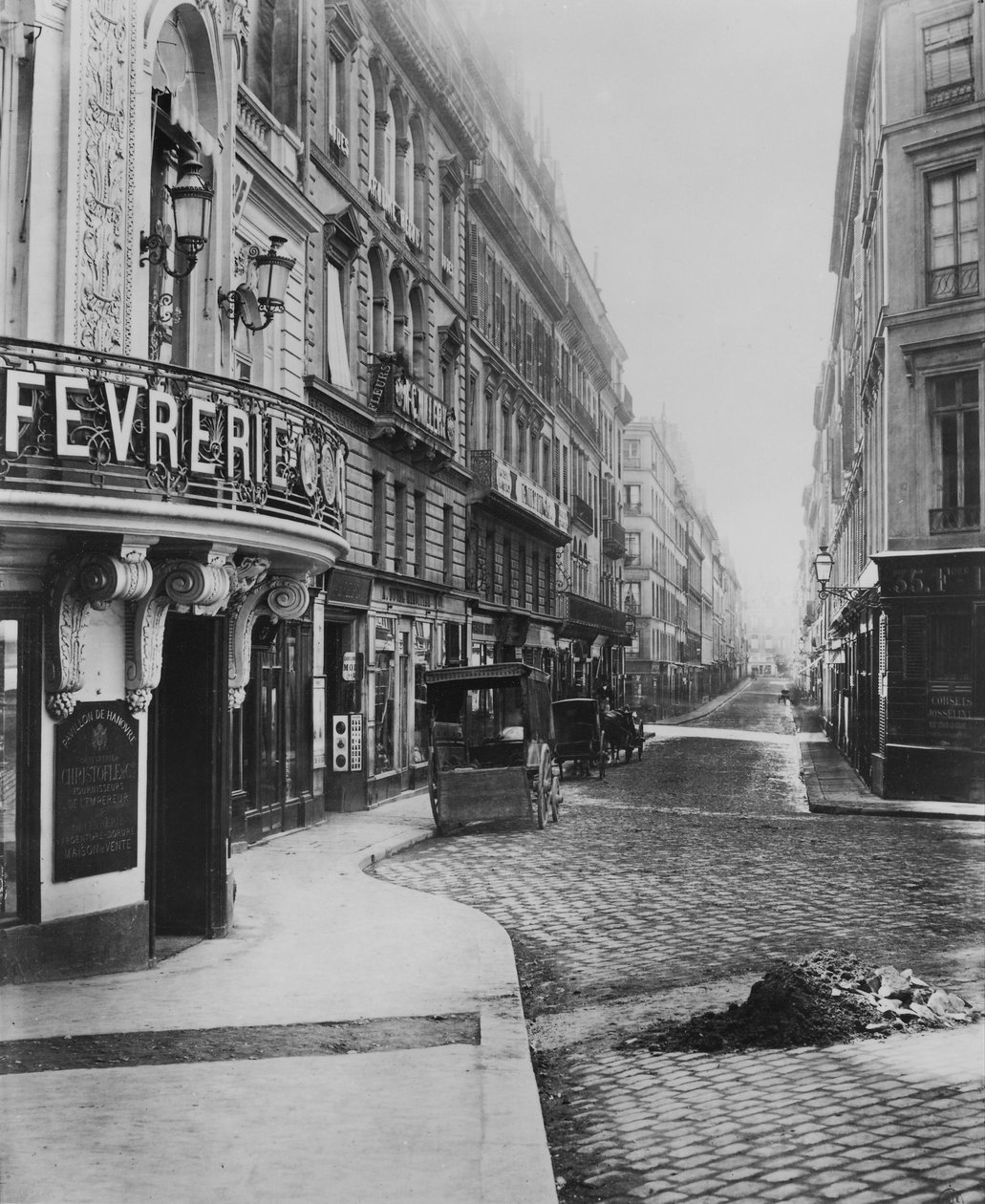 Rue Louis-le-Grand，来自巴黎的Italiens大道，1858-78 作者 查尔斯·马维尔