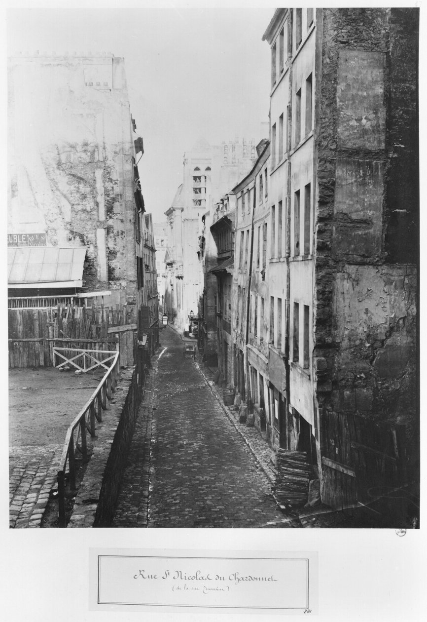 Rue Saint-Nicolas-du-Chardonnet，街道Traversine，巴黎，1858-78 作者 查尔斯·马维尔