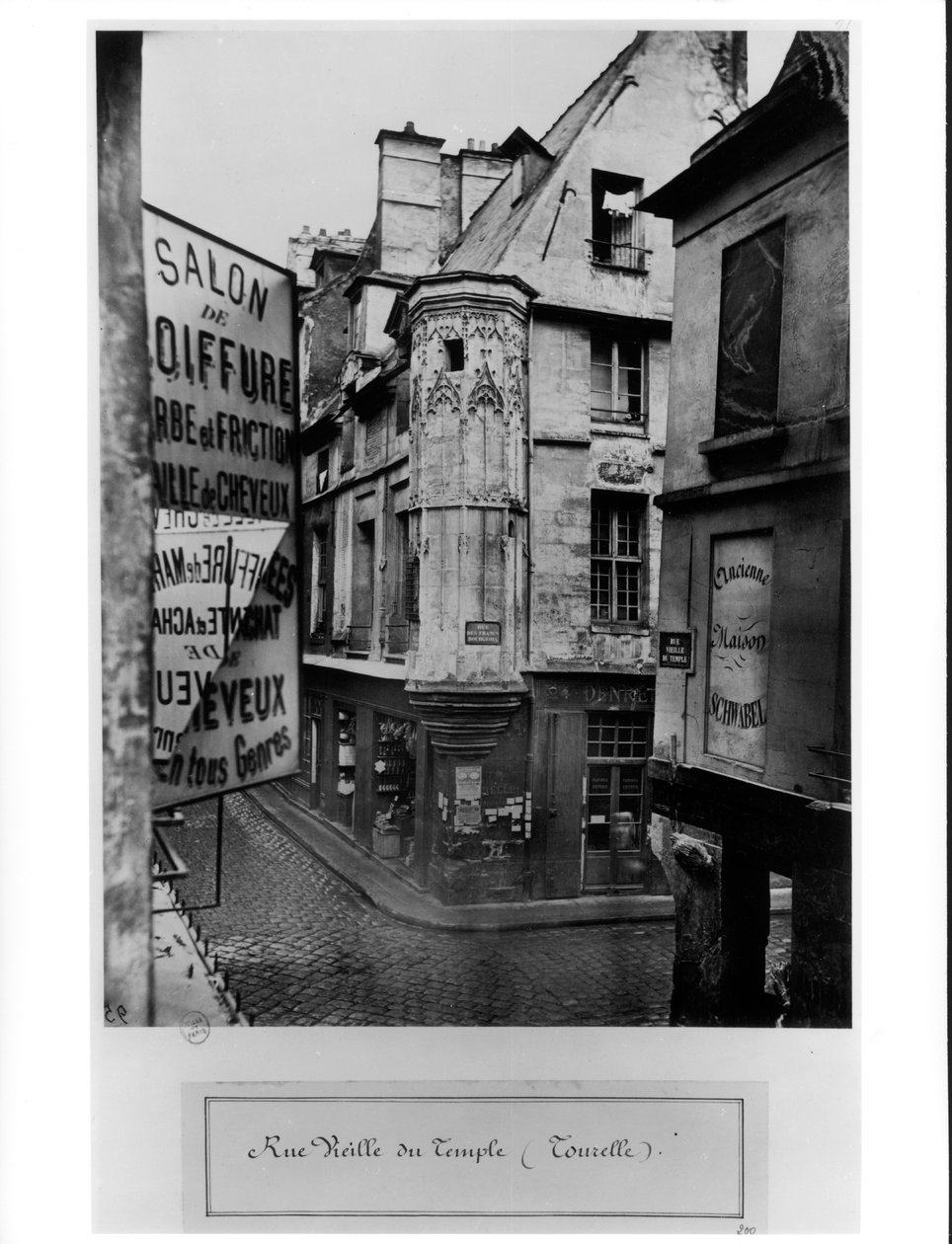 Rue Vieille-du-Temple，巴黎，1858-78 作者 查尔斯·马维尔