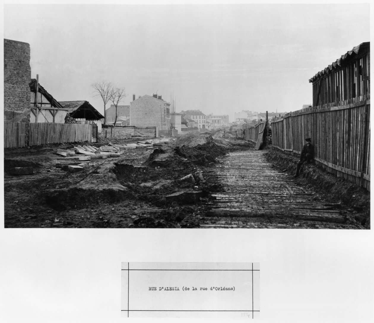Rue d&39;Alesia，来自巴黎路奥尔良，1858-78 作者 查尔斯·马维尔