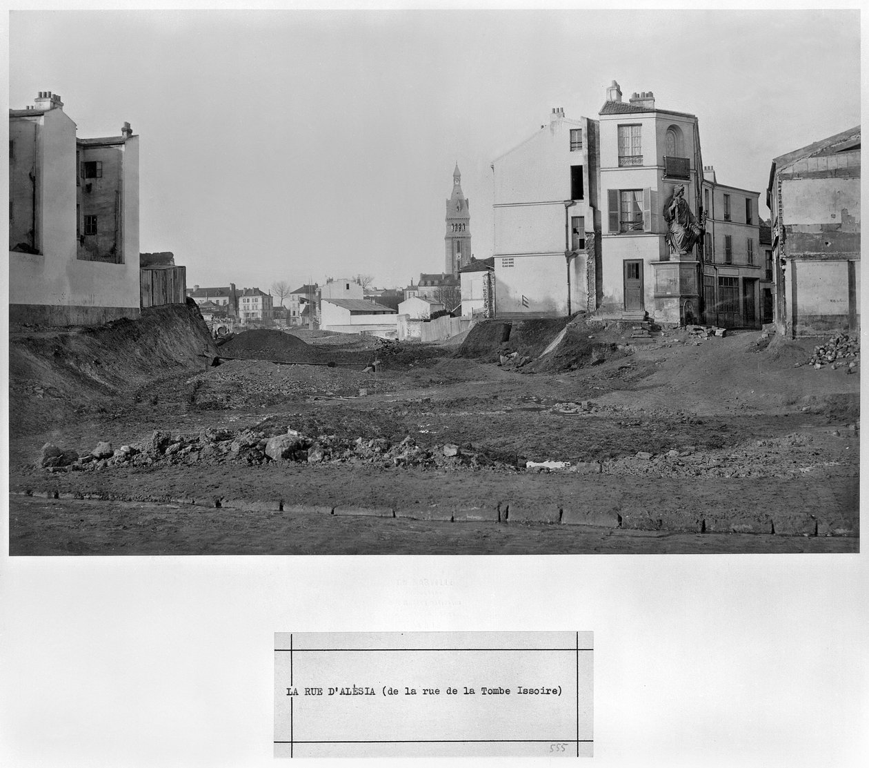 Rue d&39;Alesia，来自巴黎rue de la Tombe Issoire，1858-78 作者 查尔斯·马维尔