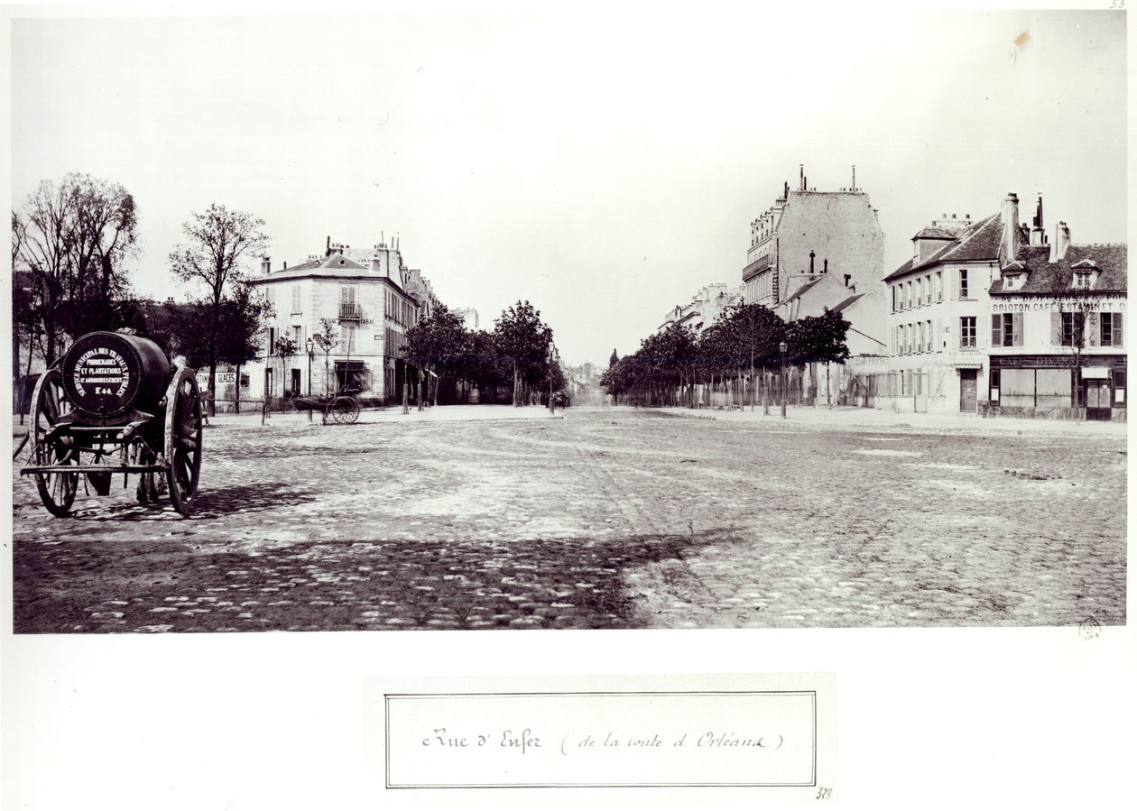 Rue d&39;Enfer，从1858年至1878年在巴黎奥尔良的道路上 作者 查尔斯·马维尔