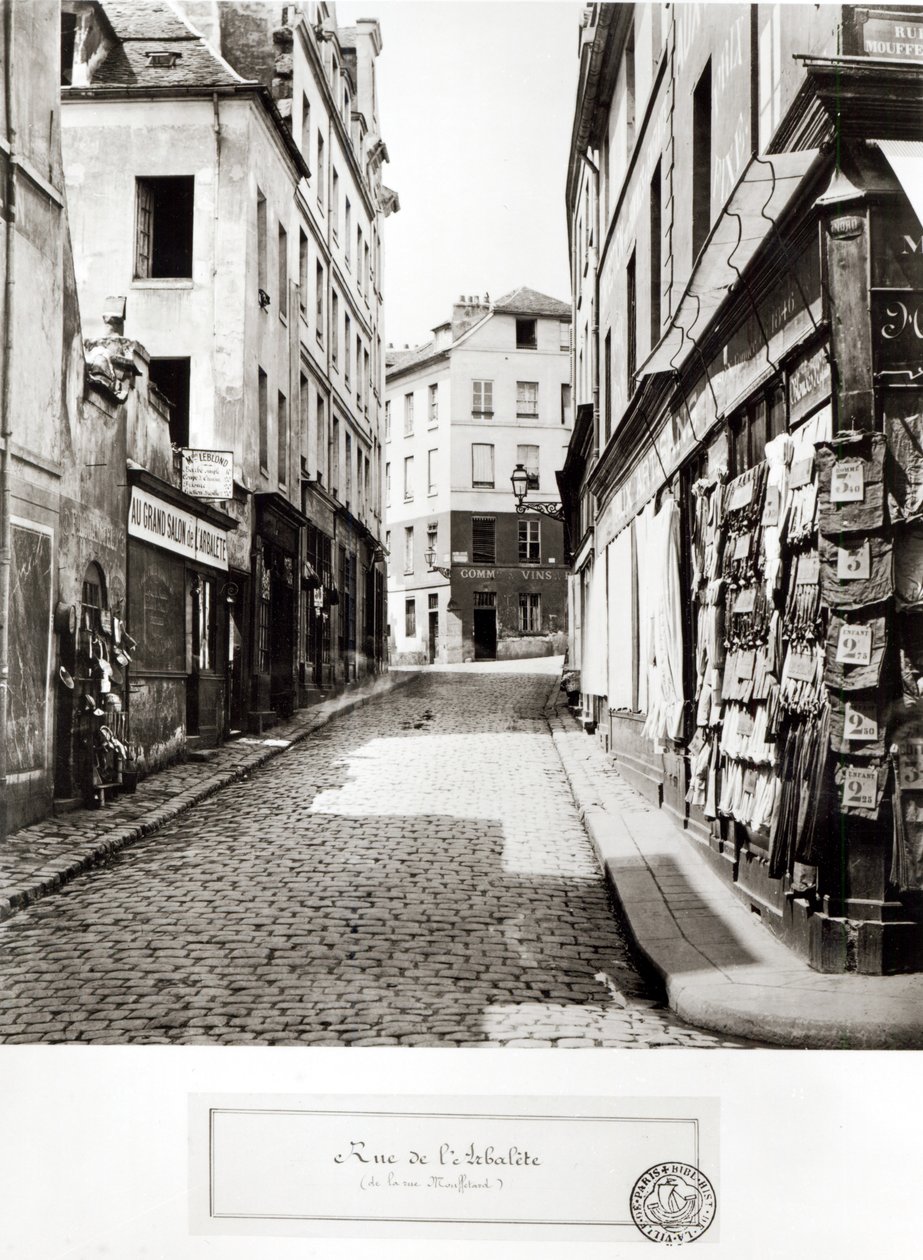 Rue de l&39;Arbalete，位于巴黎Rue Mouffetard，1858-78 作者 查尔斯·马维尔