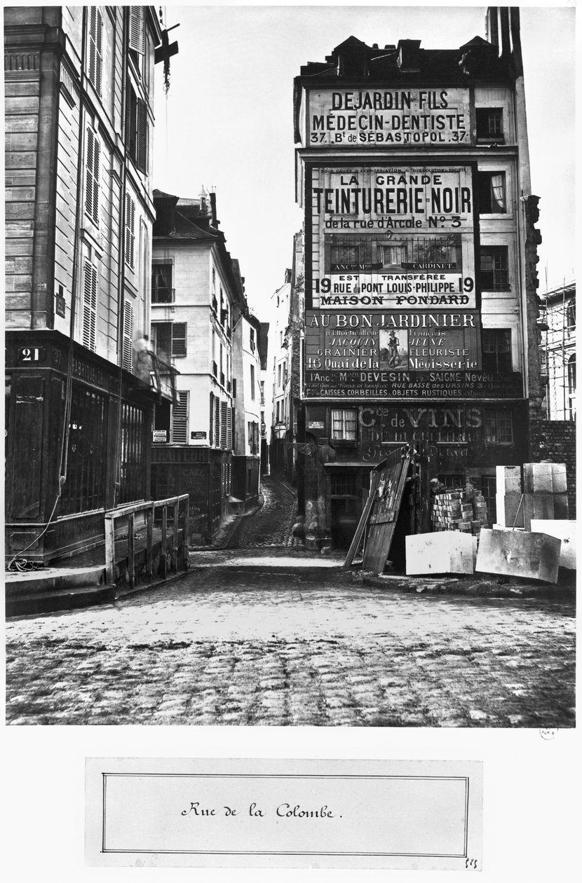 Rue de la Colombe，巴黎，1858-78 作者 查尔斯·马维尔