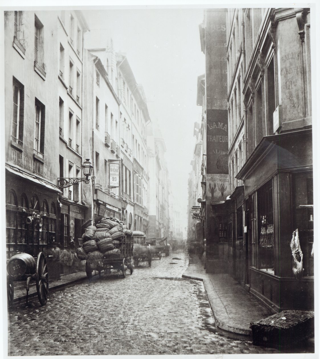 Rue de la Grande Truanderie，来自巴黎的Montorgueil街，1858-78 作者 查尔斯·马维尔
