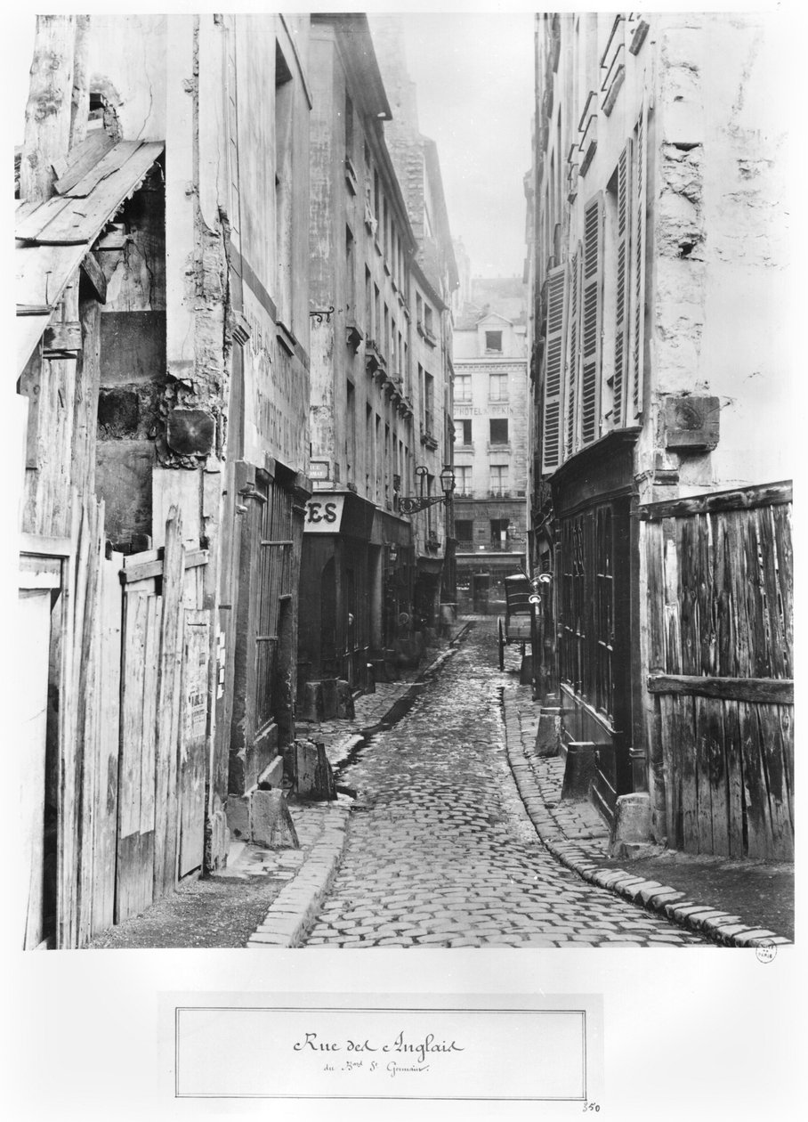 英国街道，从巴黎圣日耳曼大道，1858年至1878年 作者 查尔斯·马维尔