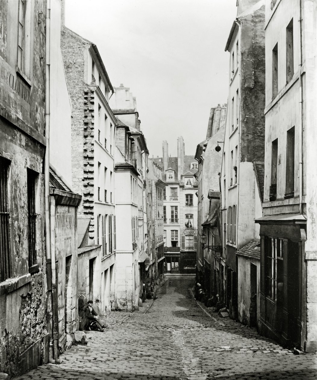 Rue du Bon-Puits，位于巴黎Rue Traversine，1858-78 作者 查尔斯·马维尔