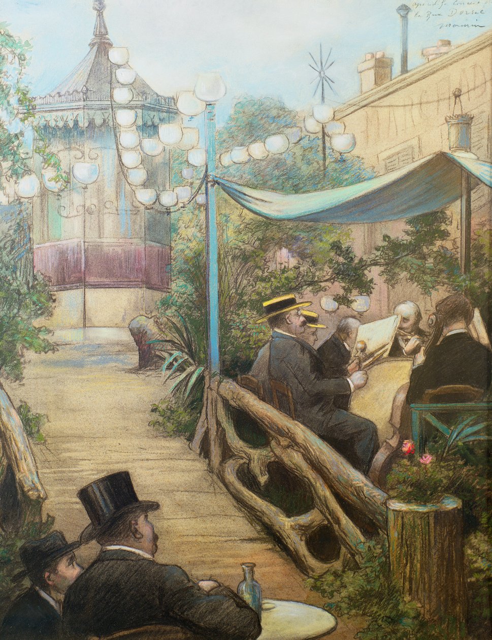 音乐会开胃酒，Rue Dorsel 作者 查尔斯·莫林