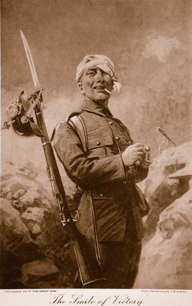 胜利的微笑，1914-19 作者 查尔斯·米尔斯·谢尔顿