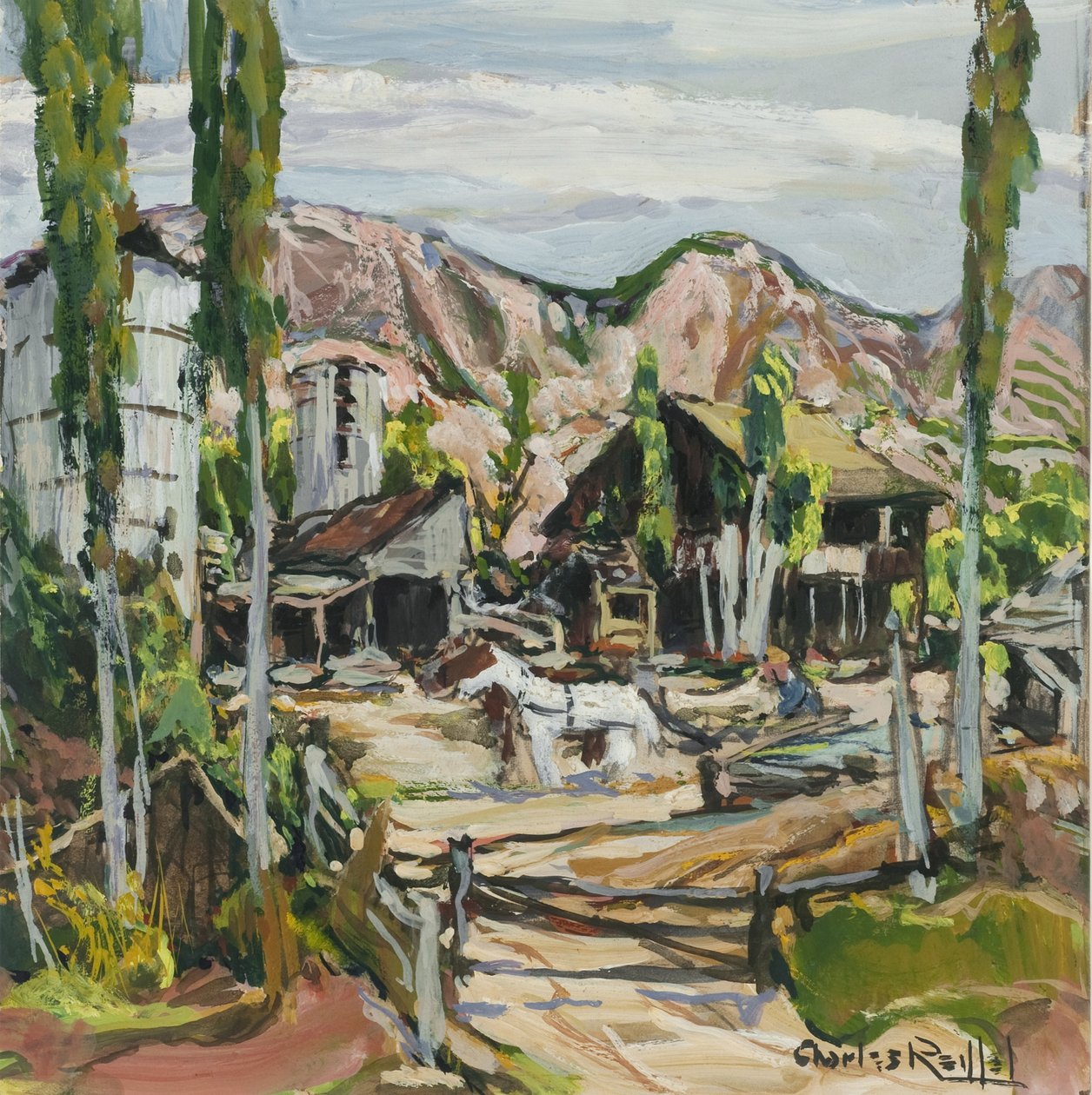 老牧场使命谷，c.1930 作者 查尔斯·雷菲尔