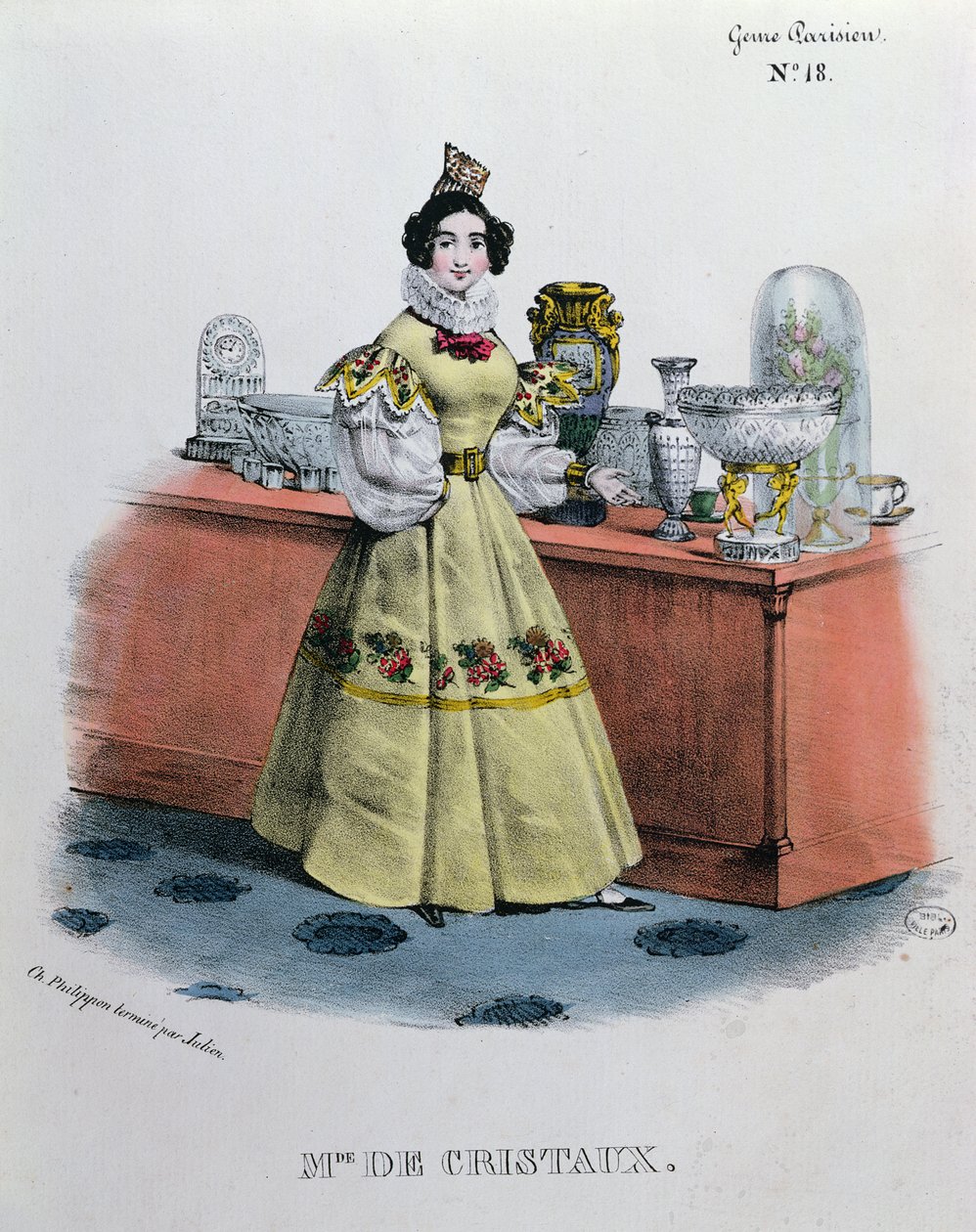水晶卖家，c.1840 作者 查尔斯·菲利普