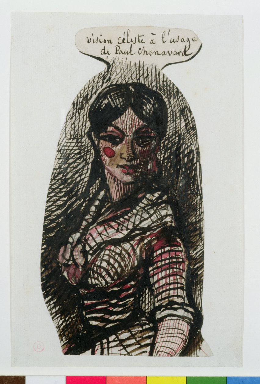 Jeanne Duval的绘画以Paul Chenavard（1807-95）为题词 作者 查尔斯-皮埃尔·波德莱尔