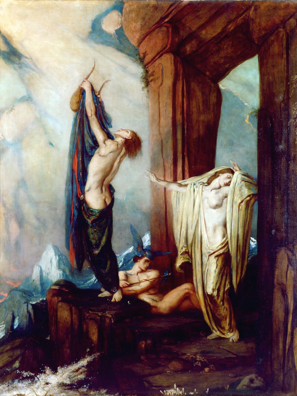 Orpheus和Eurydice，c.1922 作者 查尔斯·里基茨