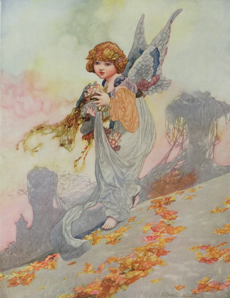 季节秋季委托1920年梨年度 作者 查尔斯·罗宾逊