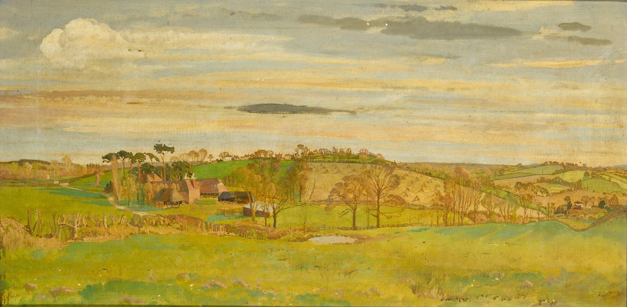 肯特风景，c.1914-16 作者 查尔斯·西姆斯