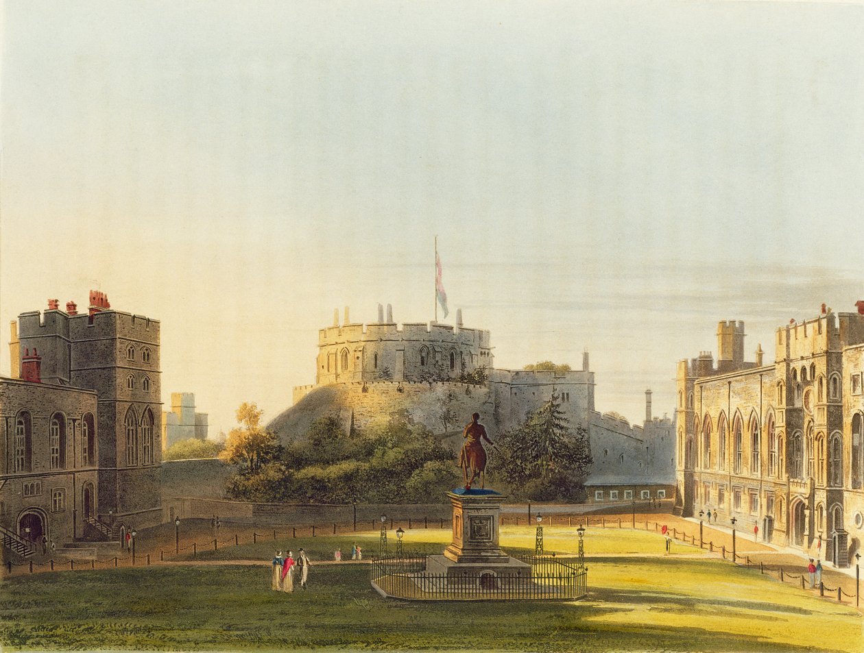 The Ward，温莎城堡，来自&39;Royal Residences&39;，由Thomas Sutherland（b.1785）雕刻，酒吧。作者William Henry Pyne（1769-1843），1819（aquatint） 作者 查尔斯怀尔德