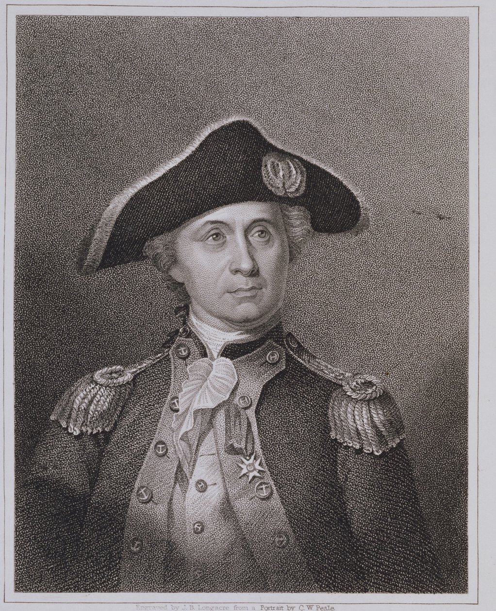 John Paul Jones（1747-92），由James Barton Longacre（1794-1869）刻 作者 查尔斯·威尔森·皮尔