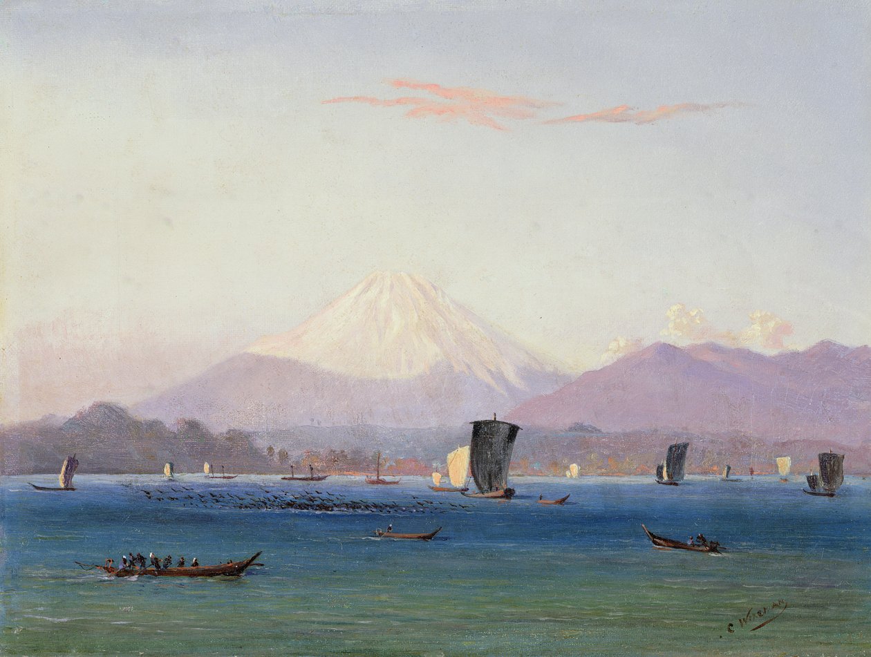 富士山的景色 作者 查尔斯·威格曼