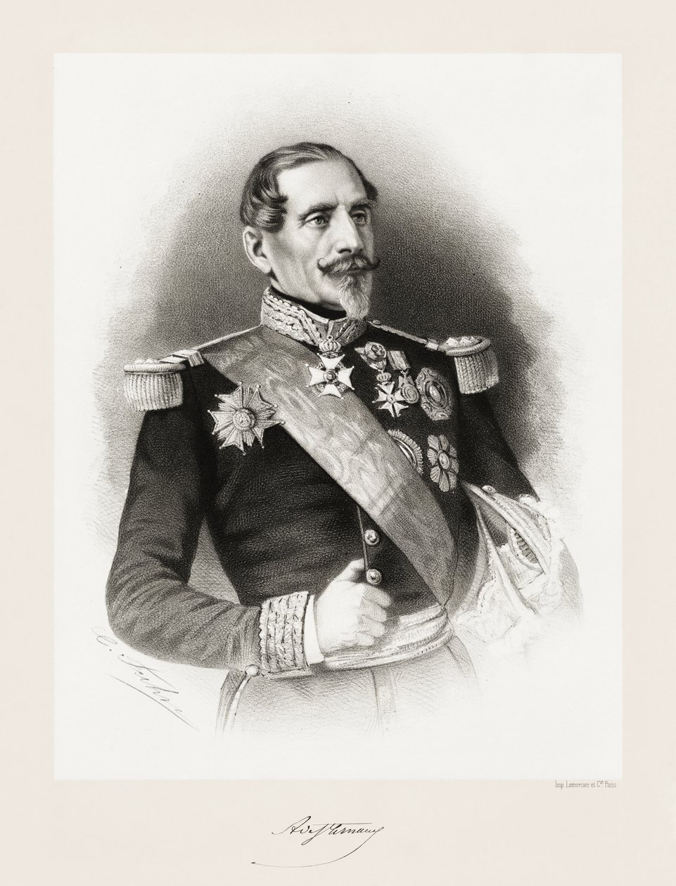 Saint Arnaud的Armand Jacques Achille Leroy，1865-66 作者 查尔斯·杰里米（Charles Jeremie）开车
