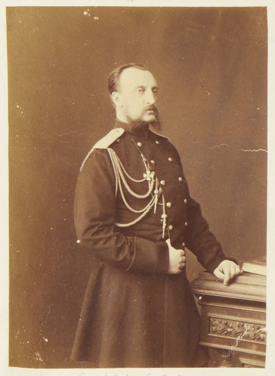 Nicolas Nikolaievitch de Russie - 俄罗斯大公尼古拉-尼古拉耶维奇（老尼古拉耶维奇）（1831-1891 年）肖像，作者 Bergamasco, Charles (Karl) (1830-1896)。胶片照片，约 1874 年。俄罗斯国家电影和照片档案馆，克拉斯诺戈尔斯克 作者 查尔斯·贝加马斯科