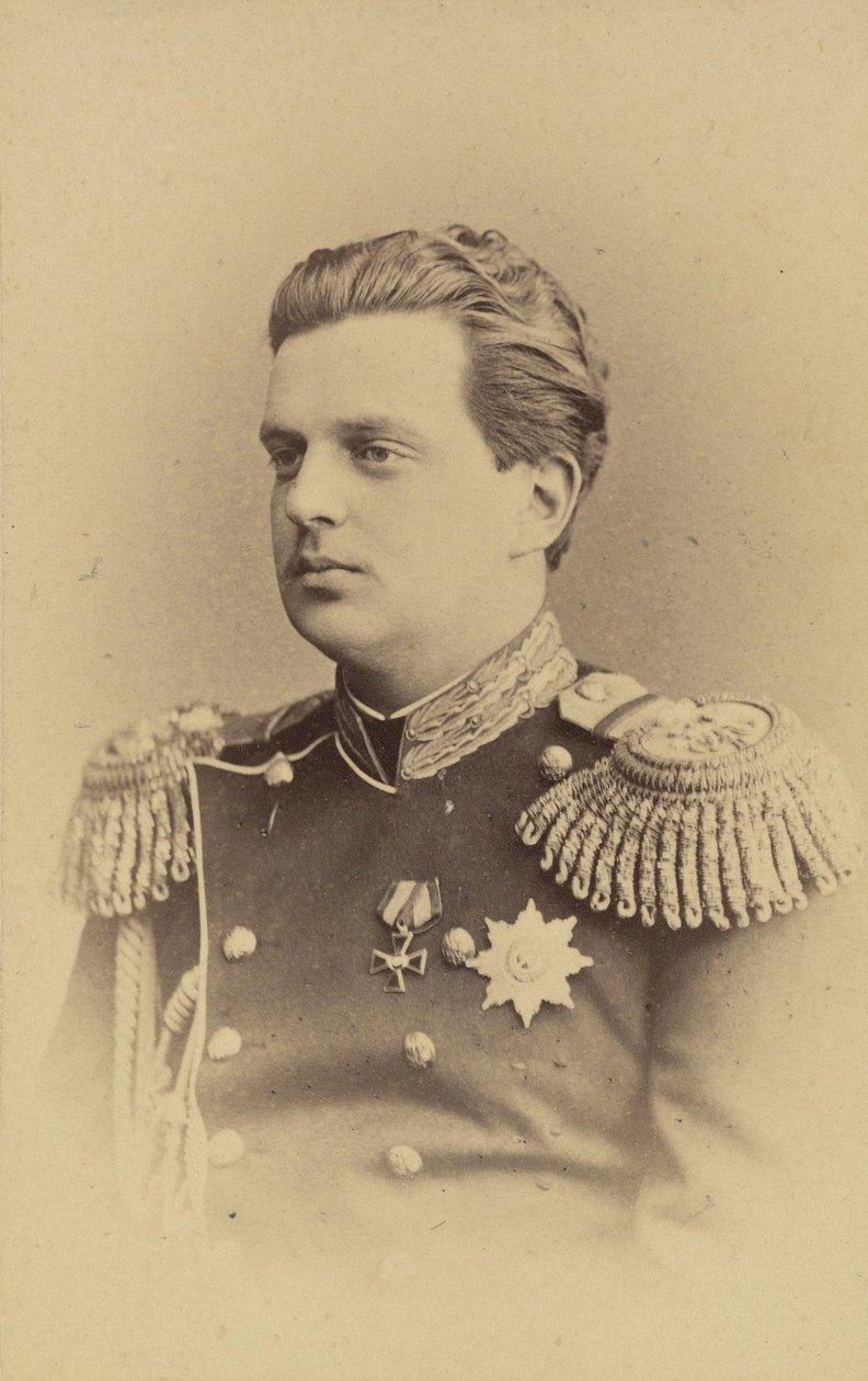 Vladimir Alexandrovitch de Russie - 俄罗斯大公弗拉基米尔-亚历山德罗维奇（1847-1909 年）肖像，作者 Bergamasco, Charles (Karl) (1830-1896)。胶片照片，约 1865 年。俄罗斯国家电影和照片档案馆，克拉斯诺戈尔斯克 作者 查尔斯·贝加马斯科