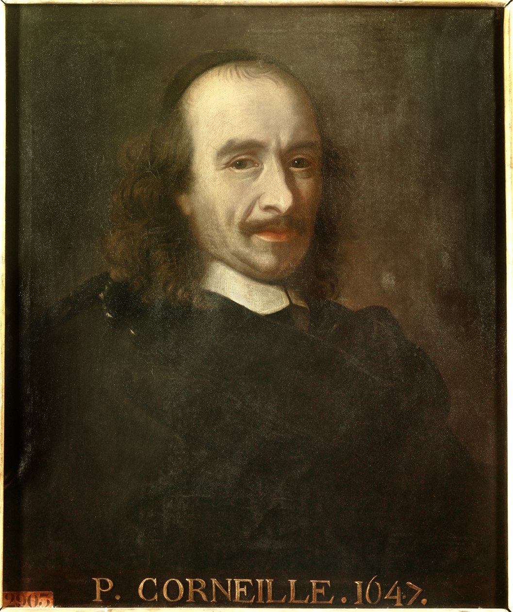 皮埃尔-科尔内耶（1606-1684）法国戏剧家的肖像。查尔斯-勒布伦（Le Brun）（1619-1690）的匿名画作。凡尔赛宫，凡尔赛宫和特里亚侬宫的城堡。 作者 查尔斯（之后）勒布伦