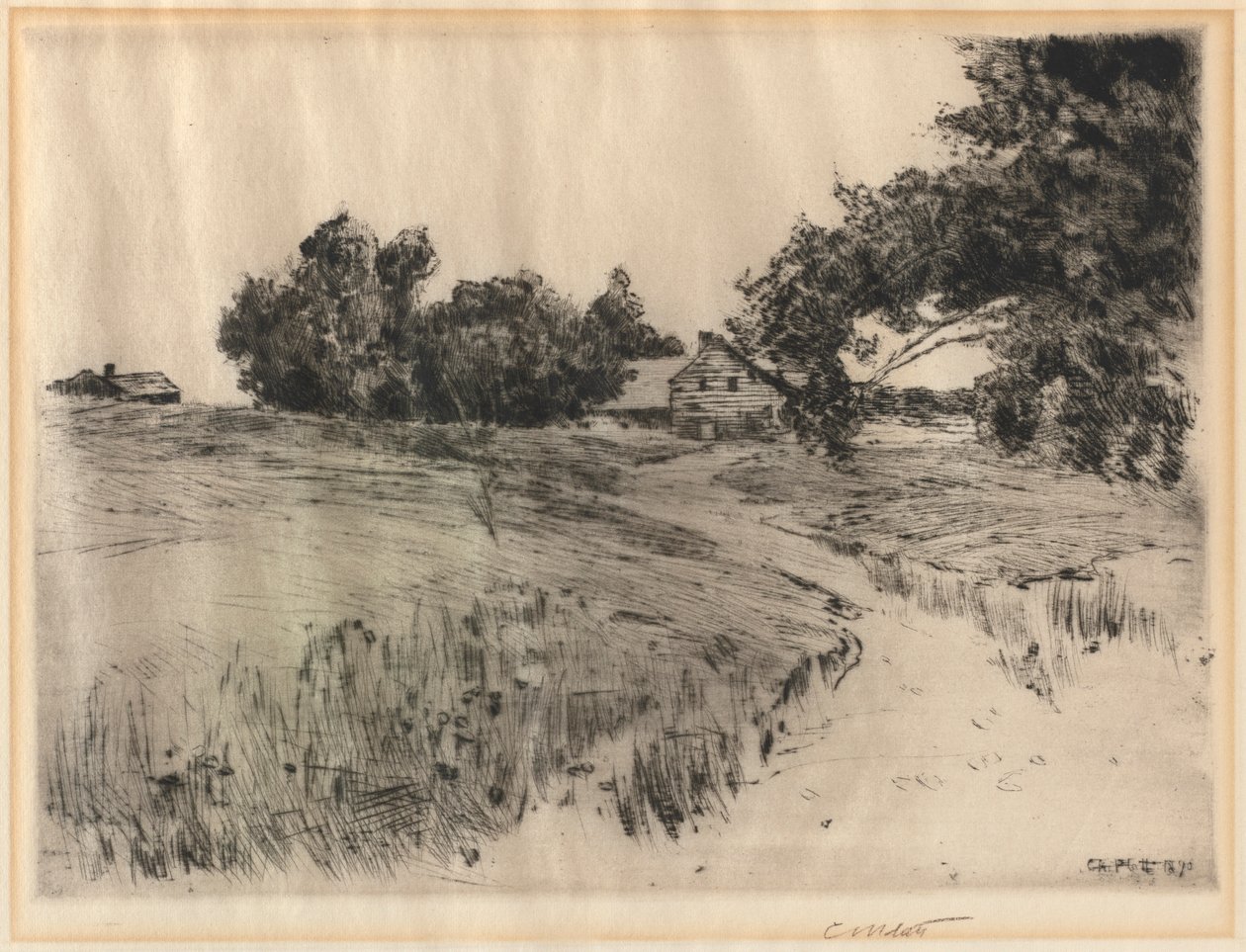 安妮角农场（Cape Ann Farm），1890年。 作者 查尔斯·亚当斯·普拉特