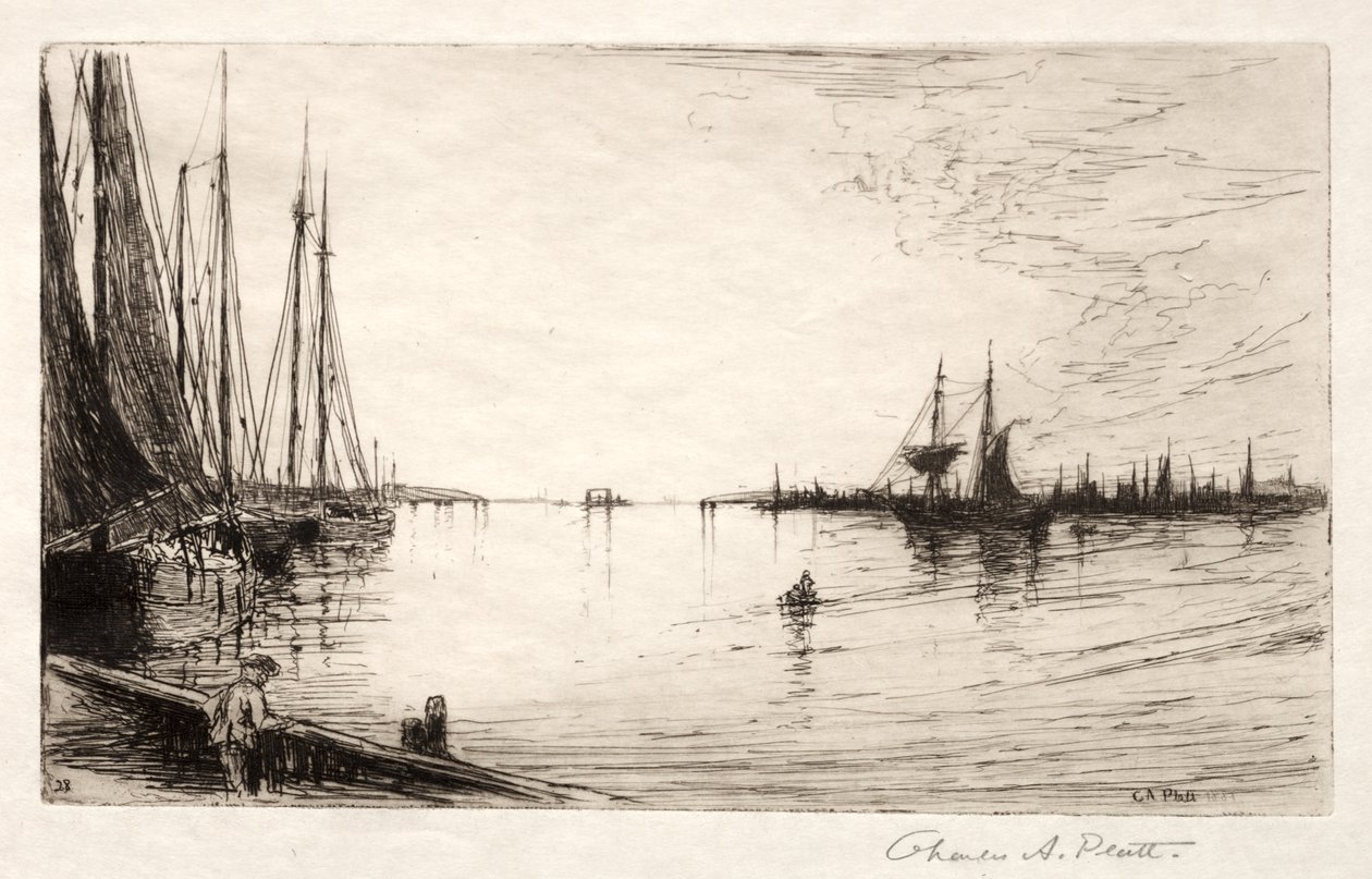 罗德岛普罗维登斯，1881年。 作者 查尔斯·亚当斯·普拉特