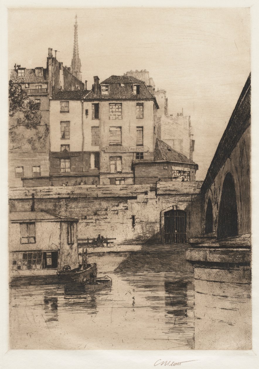巴黎歌剧院（Quai desOrfèvres），巴黎，1886年。 作者 查尔斯·亚当斯·普拉特