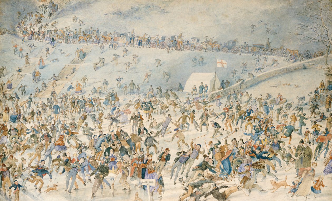花样滑冰，1876年 作者 查尔斯·阿尔塔蒙特·道尔