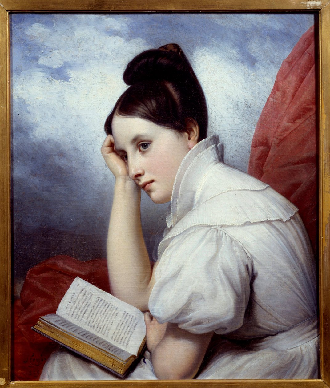 Charles Auguste Steuben (1788-1856) 1829 年南特美术博物馆的阅读灯绘画 作者 查尔斯·奥古斯特·斯托本