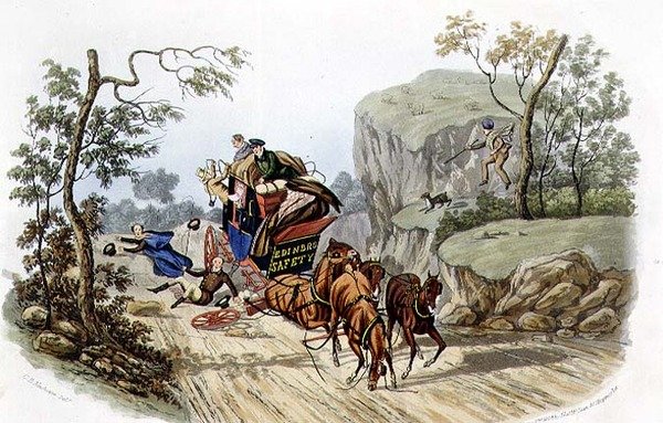 "最好的教练也会发生意外！"，由R.G. Reeve（约1811-37）雕刻，由Thomas McLean出版。 作者 查尔斯 B.（之后）纽豪斯