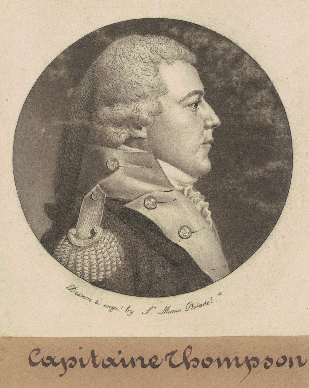 汤普森上尉 作者 Charles BJ Fevret de Saint Memin