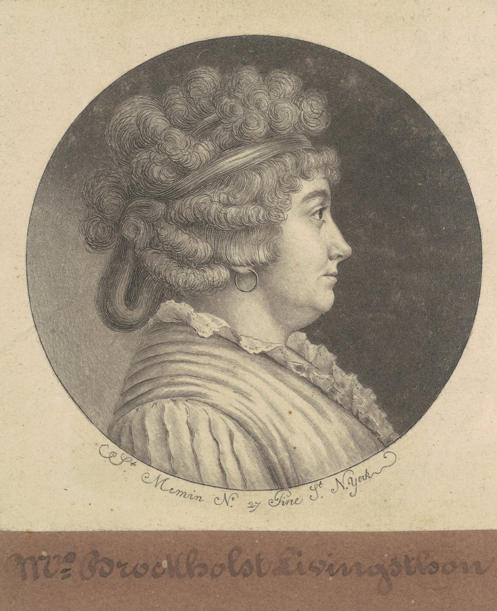 Catherine Keteltas Livingston 作者 Charles BJ Fevret de Saint Memin