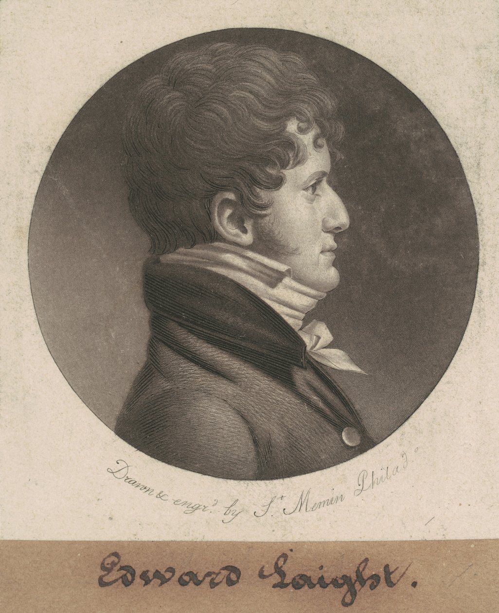 爱德华-莱特 作者 Charles BJ Fevret de Saint Memin