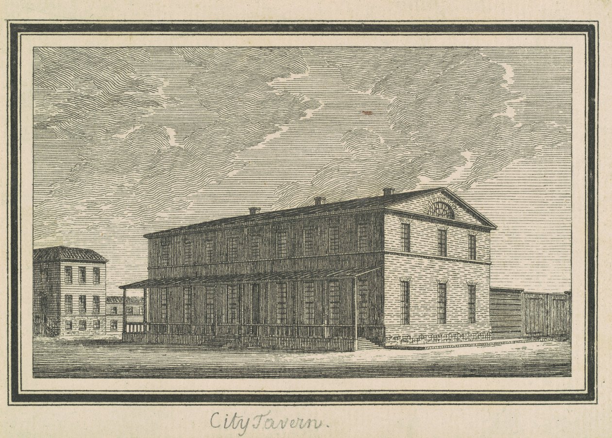 埃斯佩兰萨，城市酒馆 作者 Charles BJ Fevret de Saint Memin