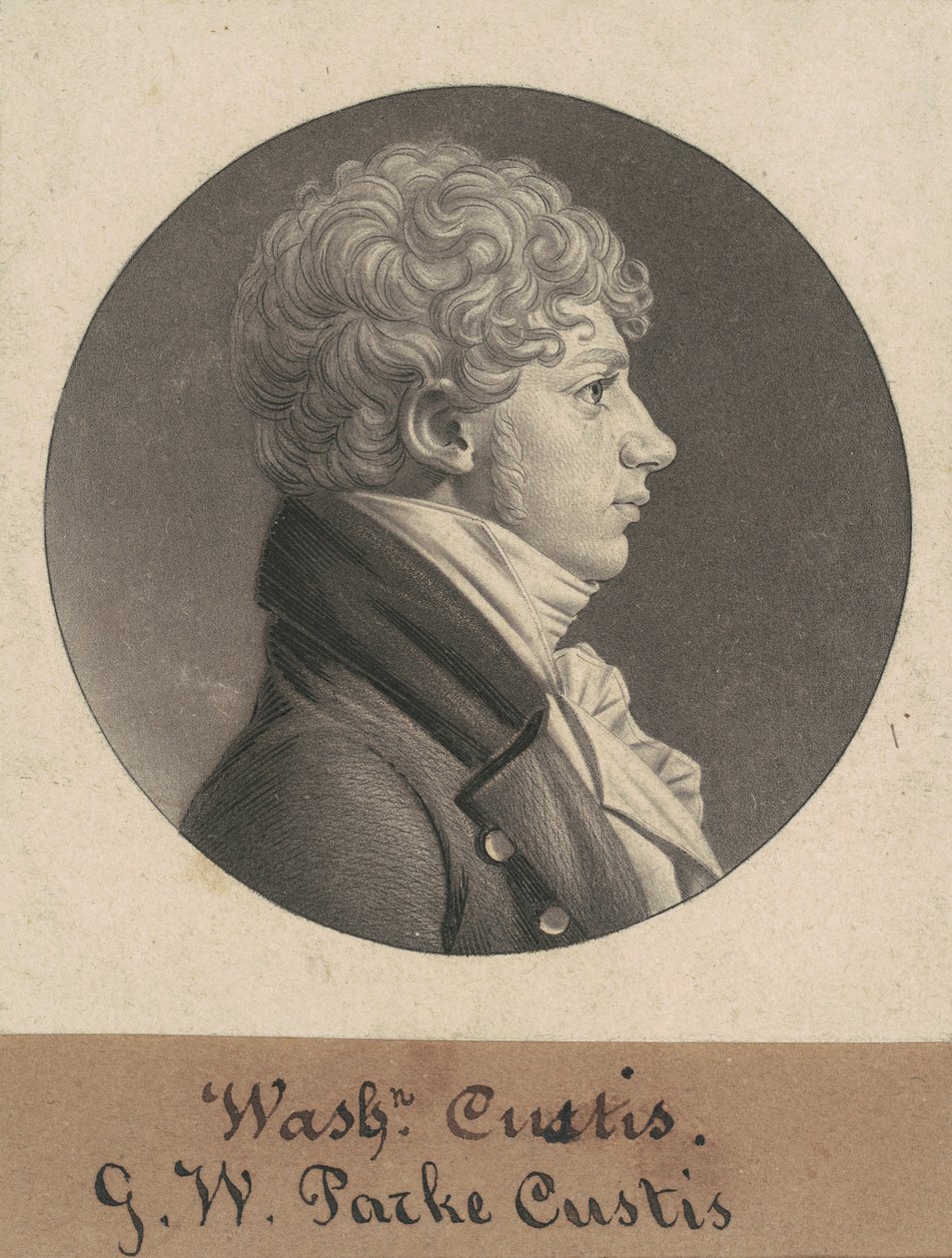 乔治-华盛顿-帕克-库斯提斯 作者 Charles BJ Fevret de Saint Memin