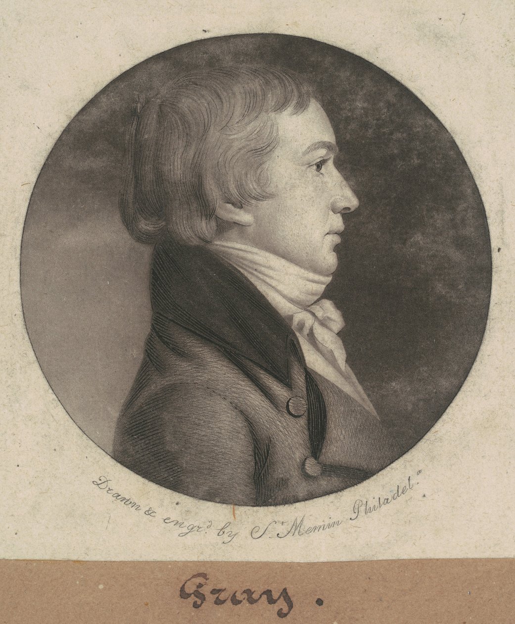 灰色 作者 Charles BJ Fevret de Saint Memin