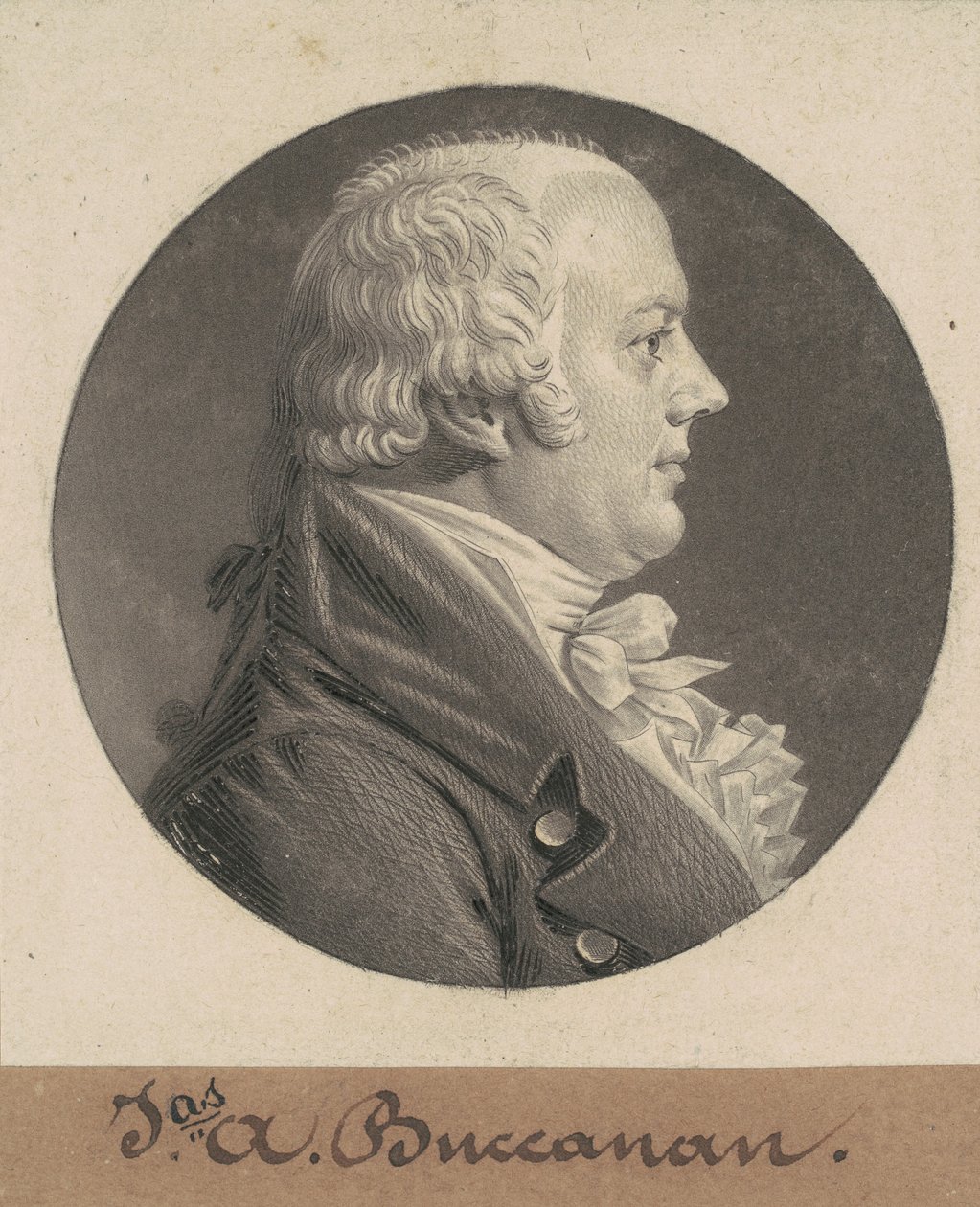 James A. Buchanan 作者 Charles BJ Fevret de Saint Memin