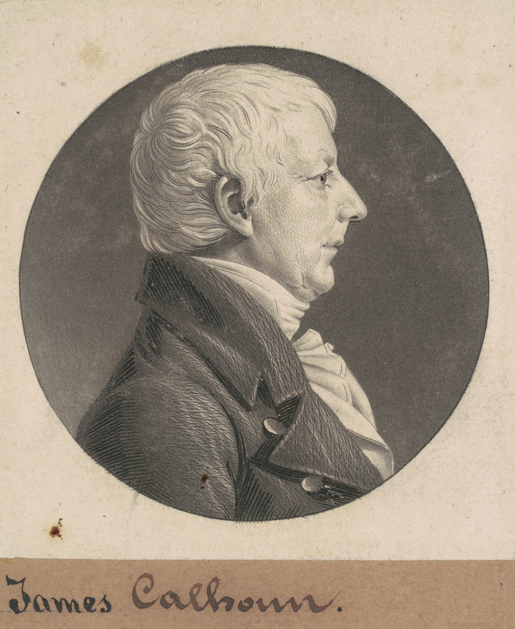 詹姆斯-卡尔霍恩 作者 Charles BJ Fevret de Saint Memin