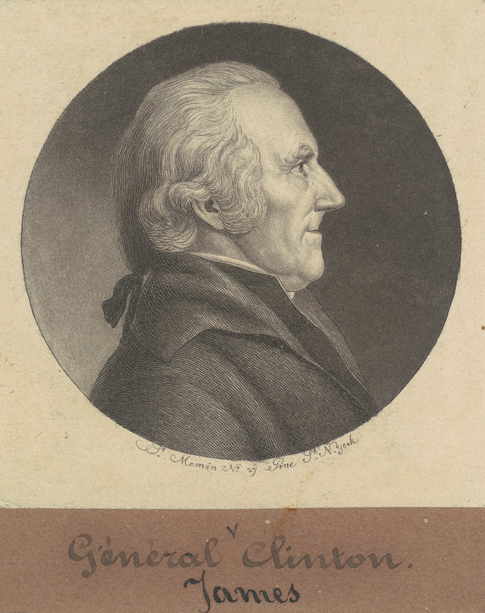 詹姆斯-克林顿 作者 Charles BJ Fevret de Saint Memin