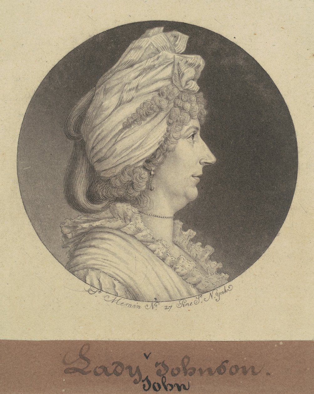 Mary Watts Johnson女士 作者 Charles BJ Fevret de Saint Memin