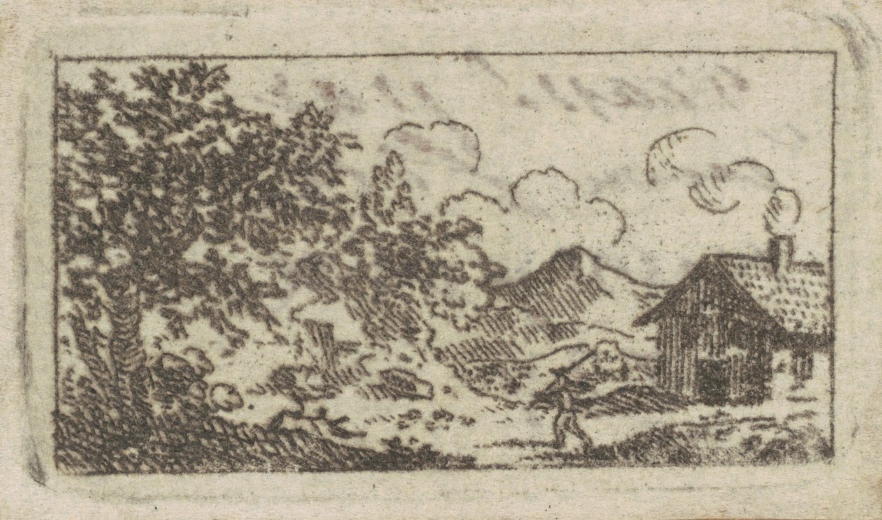 景观与房屋 作者 Charles BJ Fevret de Saint Memin