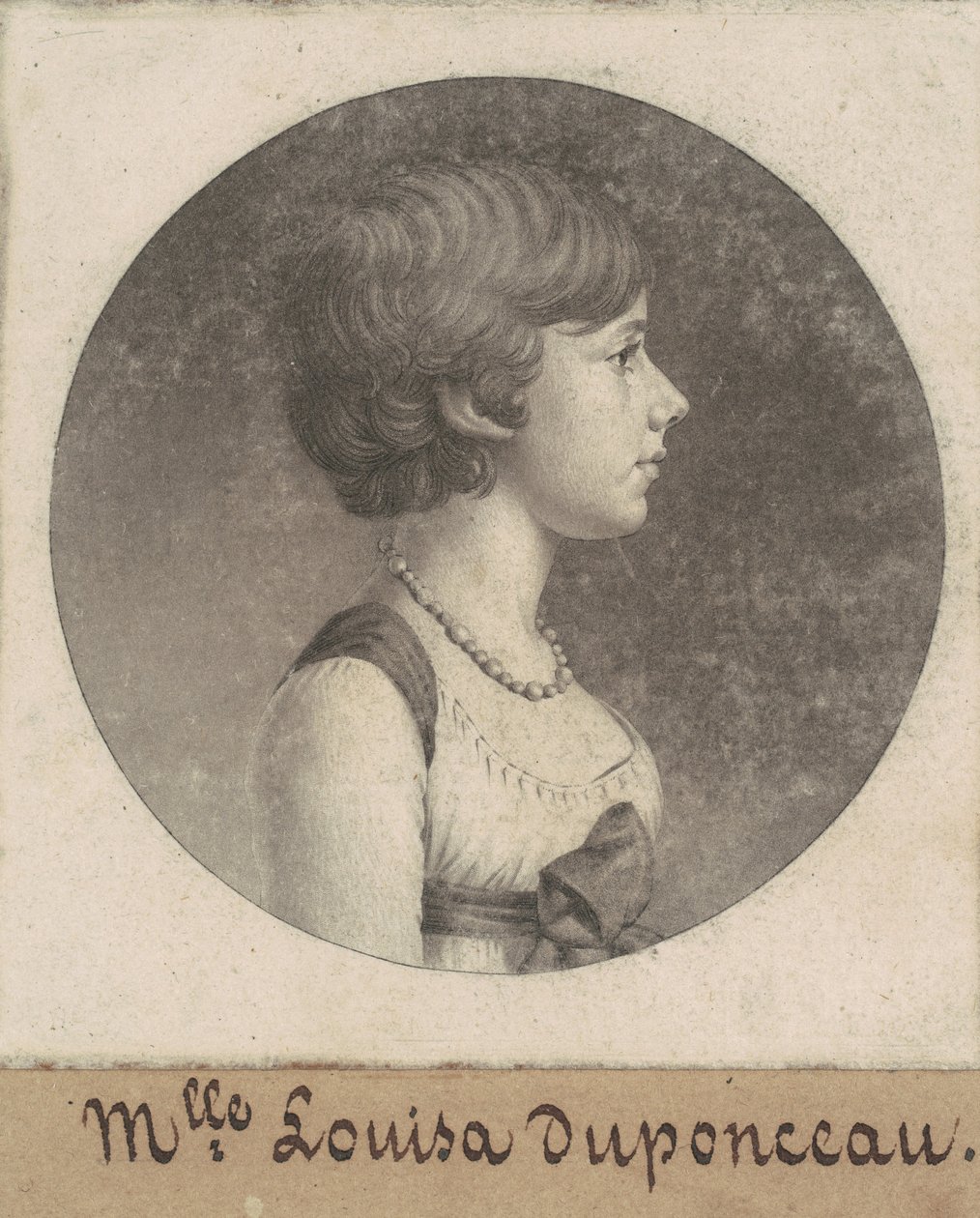 Louisa DuPonceau 作者 Charles BJ Fevret de Saint Memin
