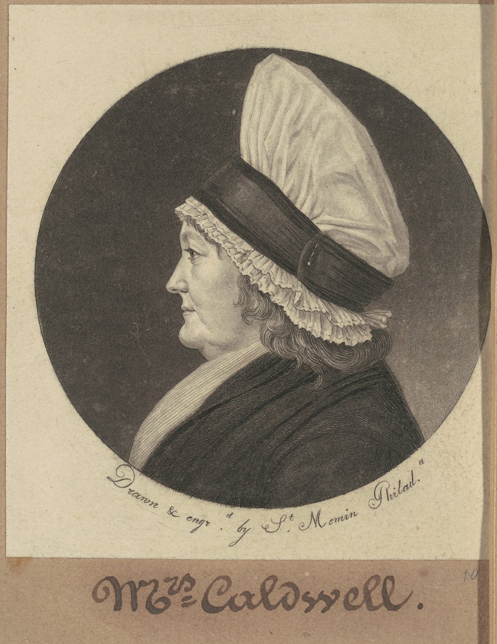 Martha Round Caldwell 作者 Charles BJ Fevret de Saint Memin