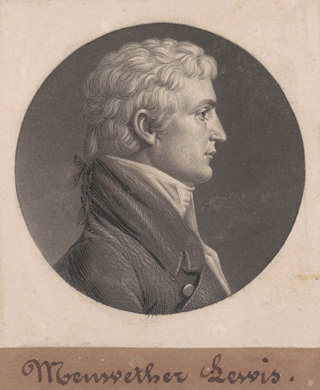 Meriwether Lewis 作者 Charles BJ Fevret de Saint Memin
