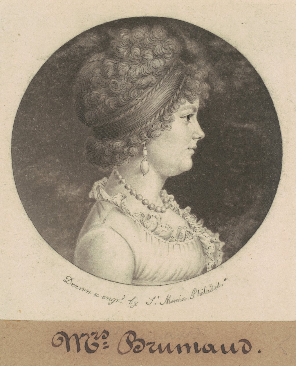 夫人布鲁玛德 作者 Charles BJ Fevret de Saint Memin