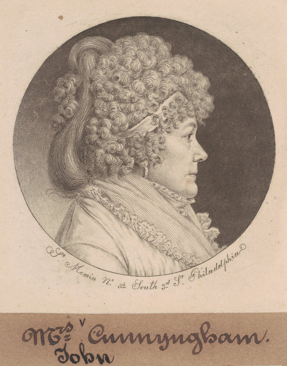 Cunnyngham夫人 作者 Charles BJ Fevret de Saint Memin