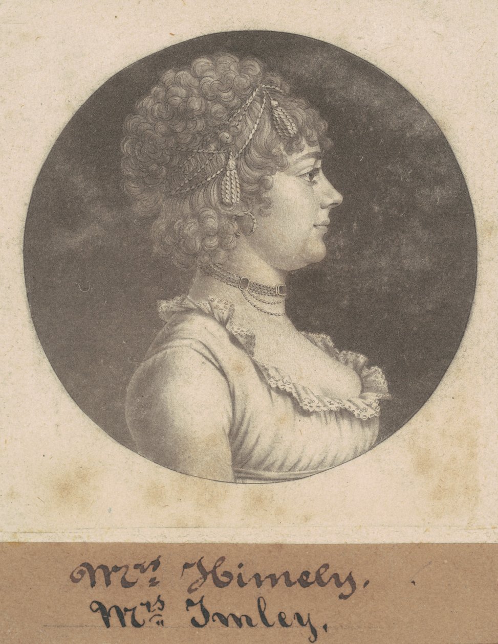 詹姆斯-亨德森-伊姆雷夫人 作者 Charles BJ Fevret de Saint Memin
